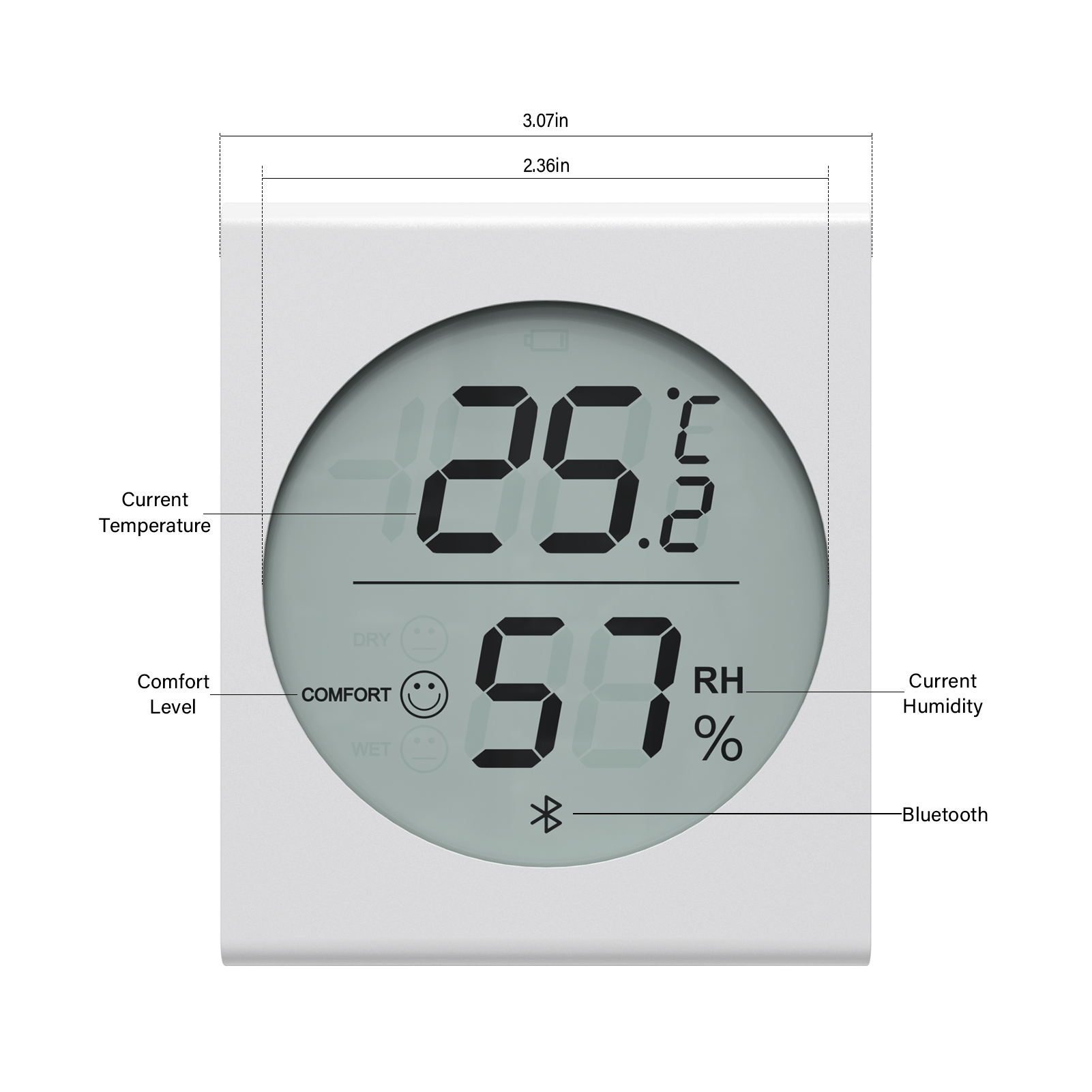 KERUI Digital Indoor Temperature And Humidity Meter Household Thermometers