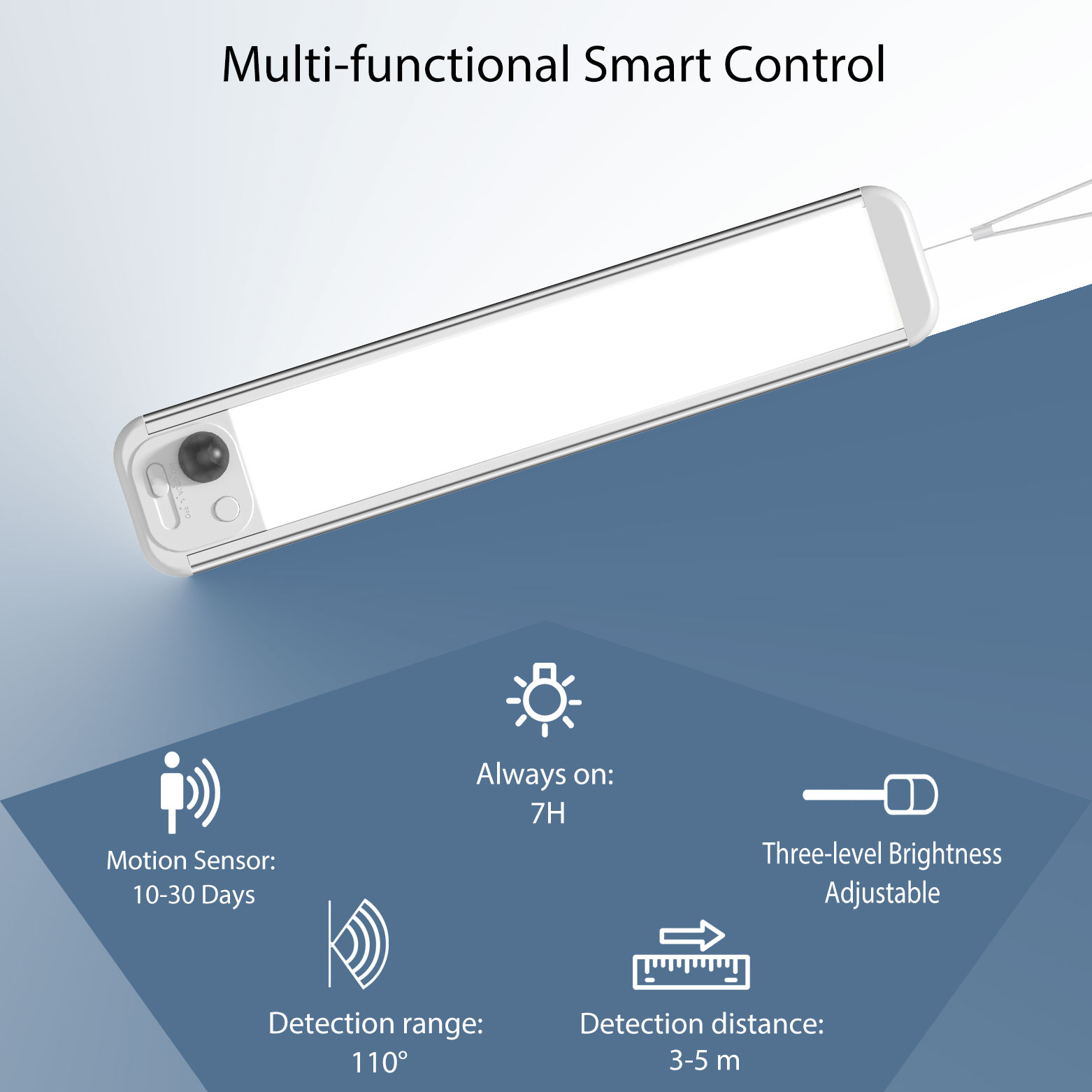 Popular Selling Wireless Led Motion Sensor Cabinet Light Rechargeable Led Smart Sensor Night Light