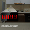 LCD Display Wireless Gas Alarm Sensor With Temperature Function Combustible Gas Leak Detector