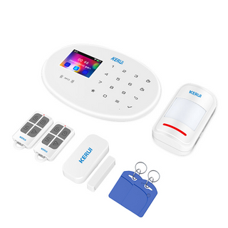Tuya Smart Wireless Remote Monitoring SMS Phone Call Smart WIFI GSM Burglar Security Alarm System 4G with RFID Card