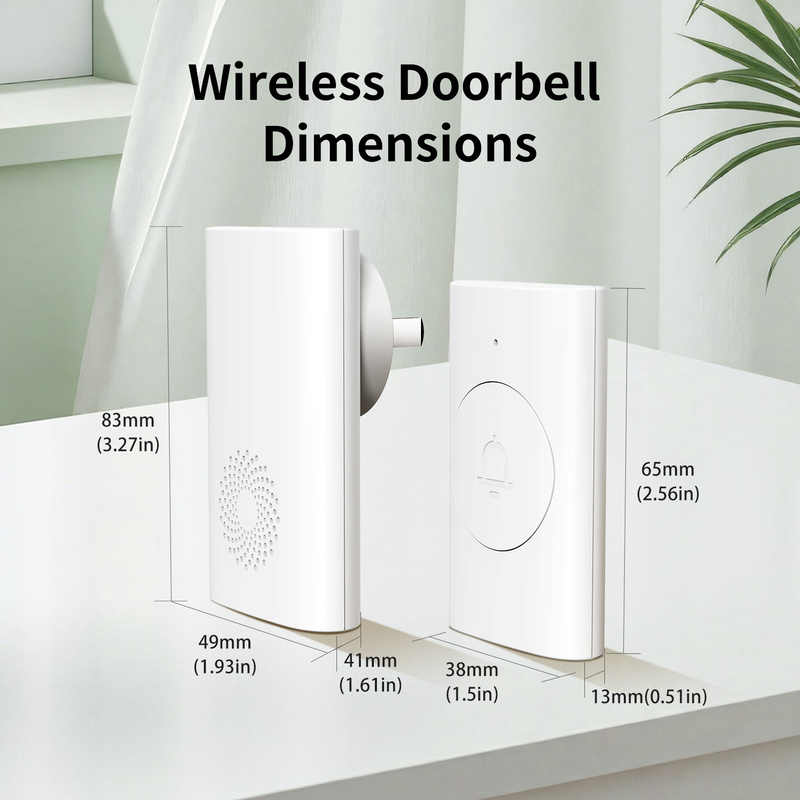 New Hot Home Welcome Door Chimes Wireless Doorbell US Plug Waterproof Door Bell 100M Long Wireless Distance 50 Songs