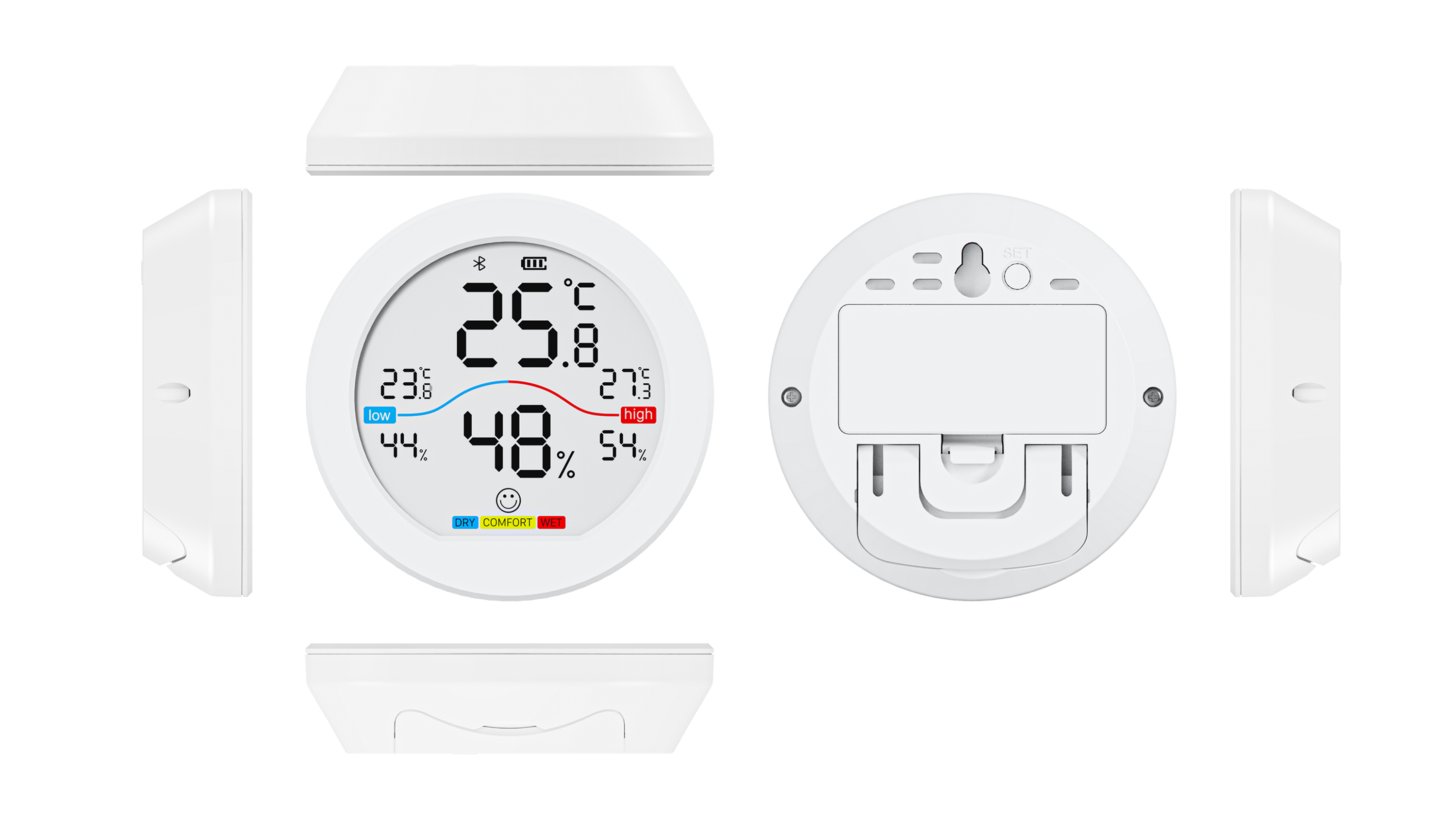 Smart Bluetooth Thermohygrometer with Remote Application Control Digital High Accuracy Digital Temperature Hygrometer