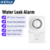 Wireless Flood Leak Alarm Sensor IP66 Dustproof Waterproof 120dB Sound Alert Alexa Google Assistant Integration