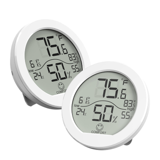 Brightness Thermometer Real-time Temperature And Humidity Detector Sensor Alarm Home Use