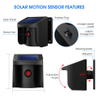 Solar Wireless Driveway Alarm Outdoor Water-Resistant Motion Sensor & Detector DIY Security Alert System Solar Motion Sensor