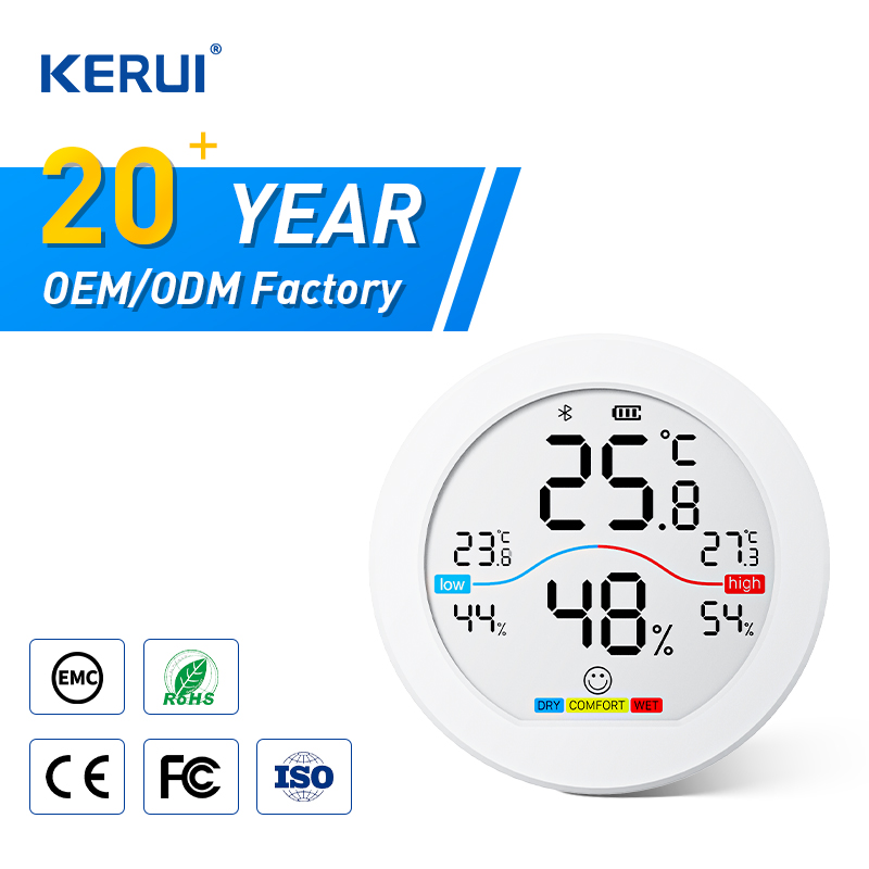 Smart Bluetooth Thermohygrometer with Remote Application Control Digital High Accuracy Digital Temperature Hygrometer