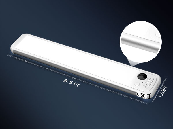 Wireless Rechargeable Motion Sensor LED Night Light Ultra-Thin Magnetic Under Cabinet Light