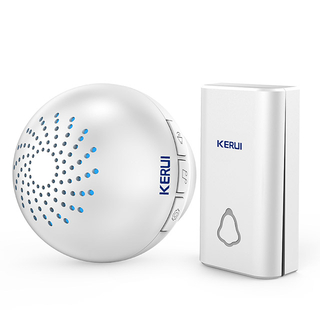 Kerui M622 Wireless Doorbell with F561 Push Button, Operating at over 500 Feet with 32 Chimes, 4 Volume Levels, LED Indicator, 1 Plugin Receiver & 1 Push Button